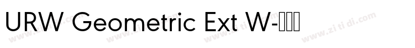 URW Geometric Ext W字体转换